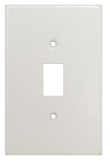 Titan 1-Lever Steel Cover Plate 4x2 - White, for Switches