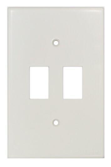 TITAN 2 LEVER PLASTIC COVER PLATE 4X2