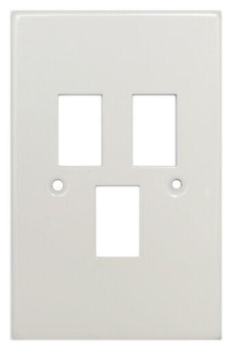 TITAN 3 LEVER STEEL COVER PLATE 4X2