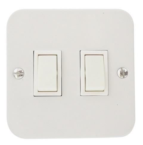 TITAN INDUSTRIAL 2 LEVER 1 WAY SWITCH + STEEL COVER 75x75