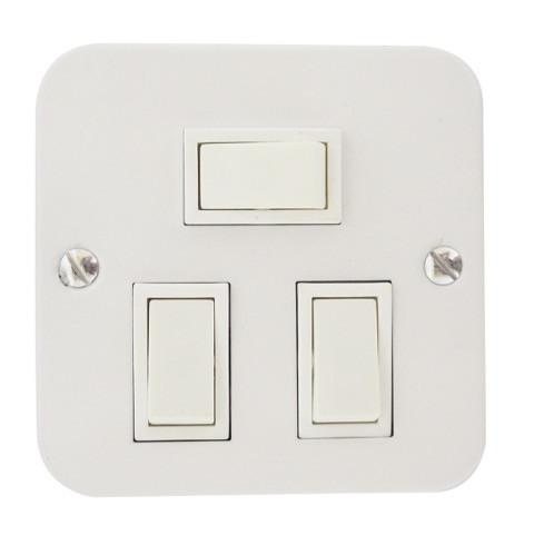 TITAN INDUSTRIAL 3 LEVER 1 WAY SWITCH + STEEL COVER 75x75