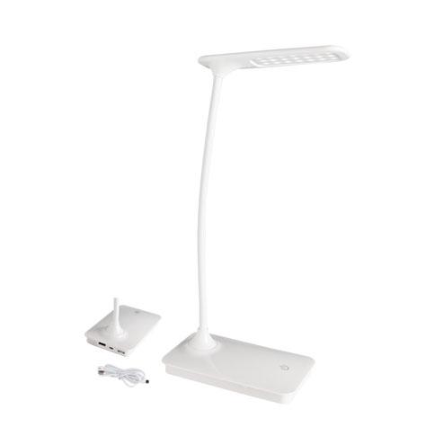 Led White Table Lamp With Usb Port