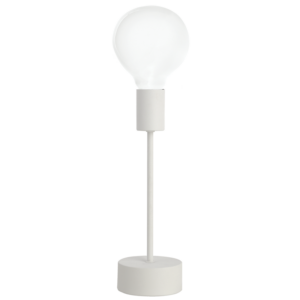 Brightstar TL634 Sand White Metal Table Lamp, 1 x 40W ES