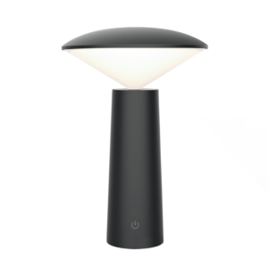 Brightstar TL655 BLACK Rechargeable Mini LED Table Lamp with Touch Control and 40-Degree Rotation