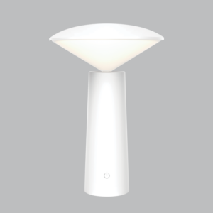 Brightstar TL656 White Rechargeable Mini LED Table Lamp with Touch Control and 40-Degree Rotation