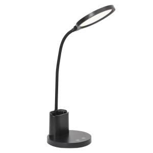 Brightstar TL663 Black Rechargeable LED Table Lamp with Flexi Arm and Dimmable Control