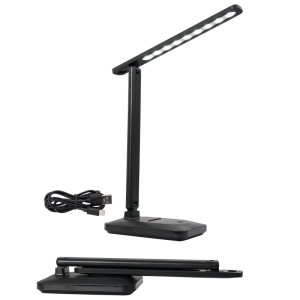 Brightstar TL701 Multi-functional Rechargeable Folding Desk Lamp with Dimmable CCT LED and Phone Stand