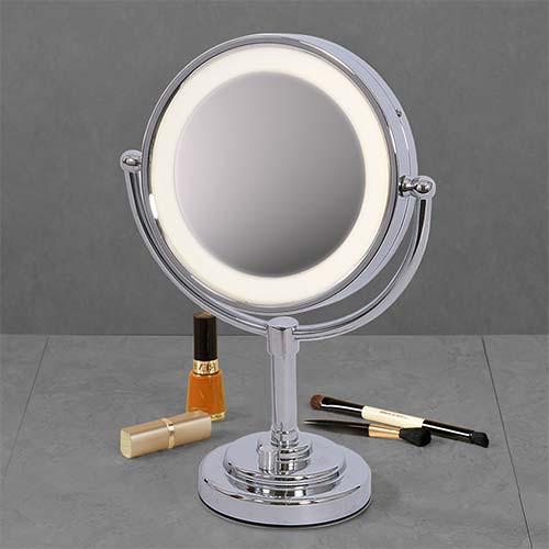 Polished Chrome Mirror Table Light