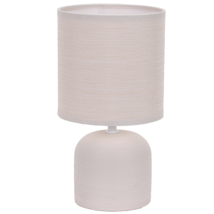 Brightstar TL835 Beige Ceramic Table Lamp with Fabric Shade