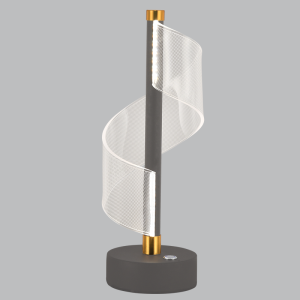 Brightstar TL845 Grey Dimmable LED Table Lamp with Touch Switch, Metal and Acrylic, 3 CCT