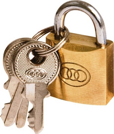 Padlock Tri Circle Brass No261 20Mm Case/600