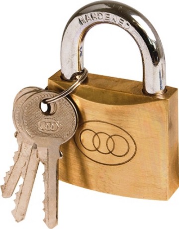 Padlock Tri Circle Brass.263 K/Alike 32Mm (180)