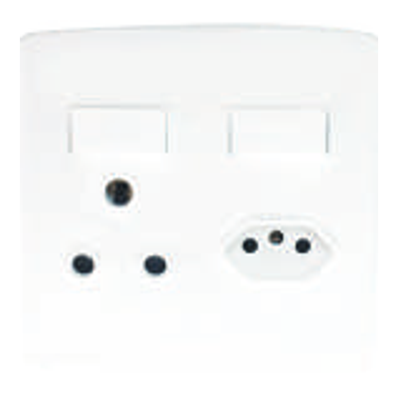 Onesto Trinity 1X RSA SWITCHED SOCKET & 1X NEW ZA PLUG SOCKET SWITCHED SOCKET, 4X4 - TSP4011
