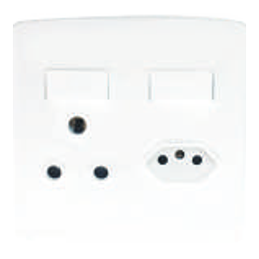 Onesto Trinity 1X RSA SWITCHED SOCKET & 1X NEW ZA PLUG SOCKET SWITCHED SOCKET, 4X4 - TSP4011