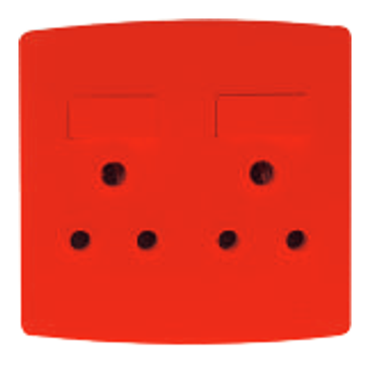 Onesto Trinity DOUBLE DEDICATED SWITCHED SOCKET, 4X4 - TSPD4002
