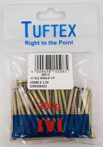 Nail Harvey Tile Y/P 45Mmx200G P/Ptuftex