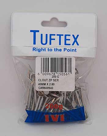 Nail Panel Pins 25Mmx200G P/P Tuftex