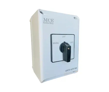 2 Pole Change Over Switch - Surface Mounting PVC IP65