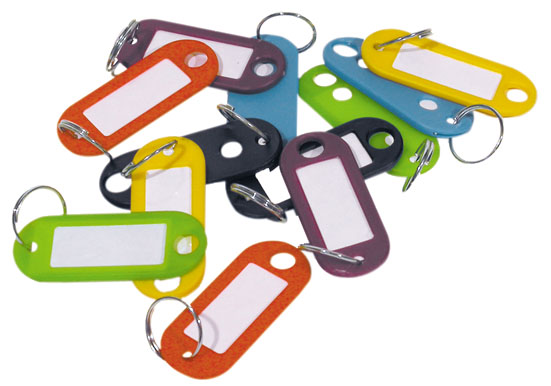 Key Tag Mts Plastic 300Pc Asst Colours