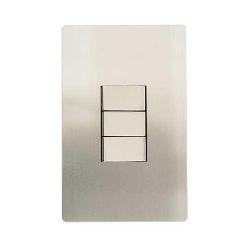 Cbi Stainless Steel 3 Lever 2 Way Light Switch