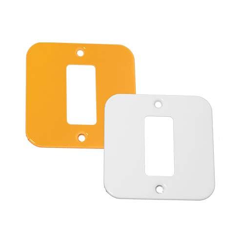 Veti Single Module Cover Plate - Orange