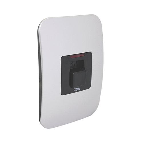 Veti 1 Double Pole Isolator Switch With Indicator 30A - Black Module