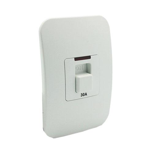 Veti 1 Double Pole Isolator Switch With Indicator 30A - White Module