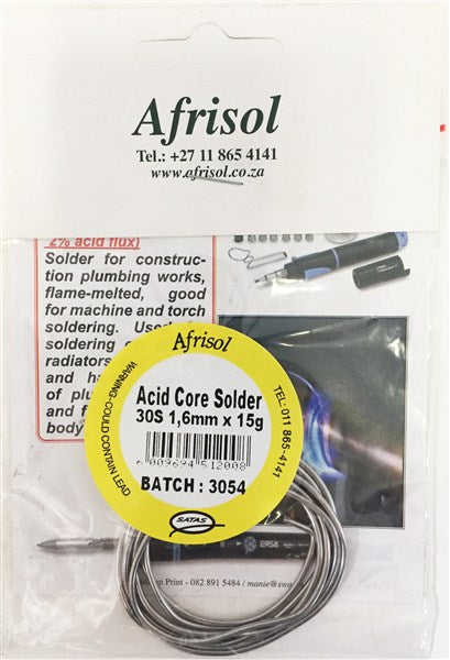 Solder Acid Core Card 15Gr