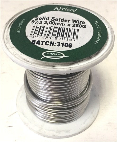 Solder Solid Core Reel 97/3 250Gr