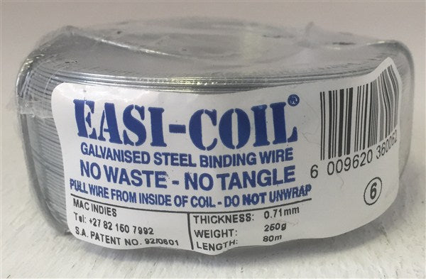 Wire Galv Easicoil 500Gr #04 1.60Mm 31Mt