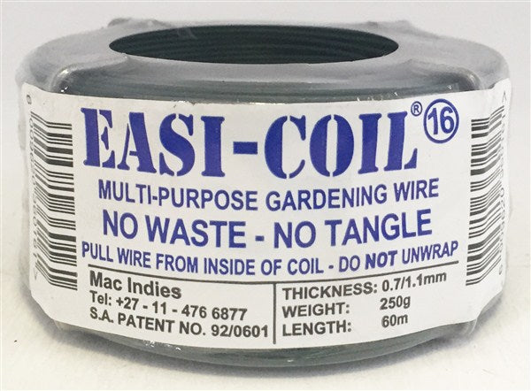 Wire Pvc Coated Galv Easicoil 250Gr #17 0.9Mm/1.30Mm 40Mt