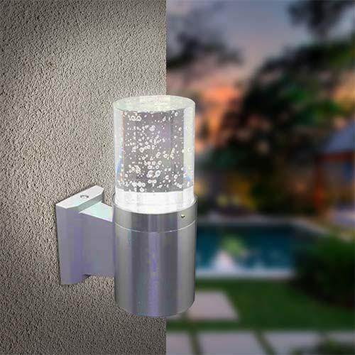 Major Tech Clear Crystal Cylinder Led Wall Light 1W