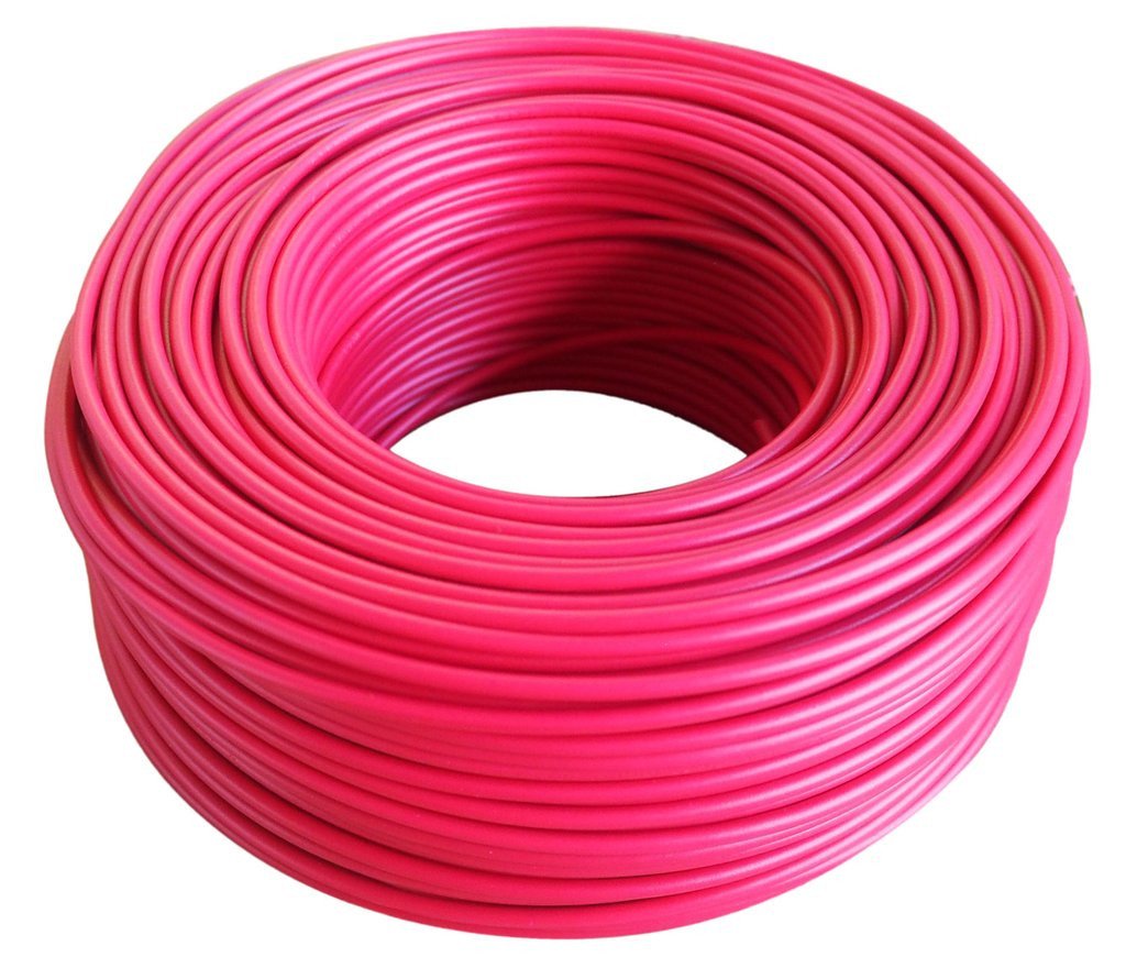 6mm Red G.P House Wire Cable, 100m Roll, for Lighting Installations