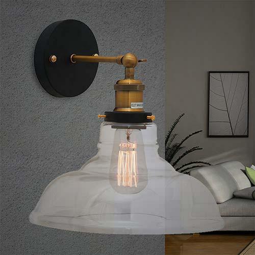 Farmhouse Glass Wall Light