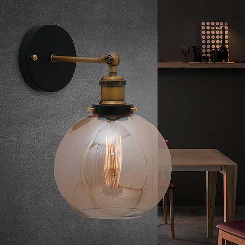 Elixir Round Glass Wall Light