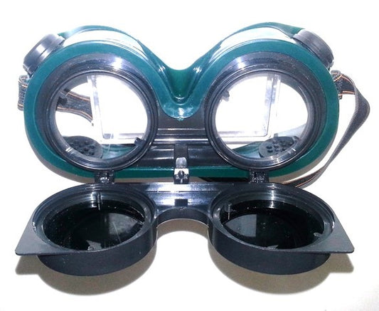 Goggle Wan Welding Flip Front Green