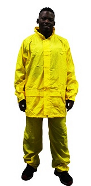 RAINSUIT MATSAFE YELLOW R/RIZED XL 2PC+HOOD