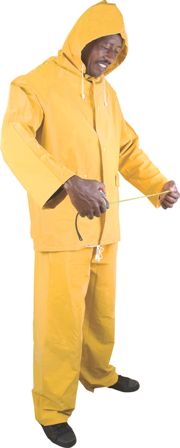 Rainsuit Matsafe Yellow Pvc Xl 2Pc +Hood