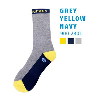 Bata Socks Grey Yellow & Navy (5-9)