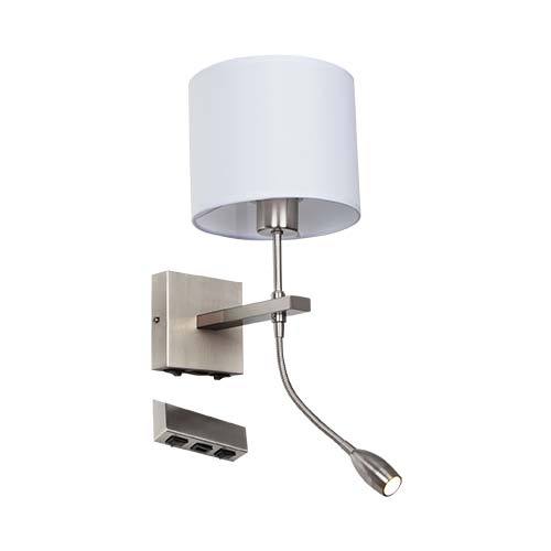 Wall Light With Usb Port + Movable Light