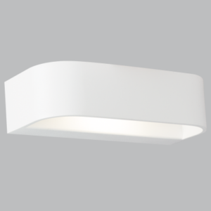 Brightstar WB177 White Aluminium and Acrylic 6W LED Wall Bracket, 4000K, 420 Lumen