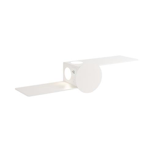 White Wall Light / Bracket With 2 Usb Ports