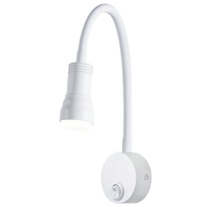 Brightstar WB219 White Metal LED Wall Light with Flexible Arm