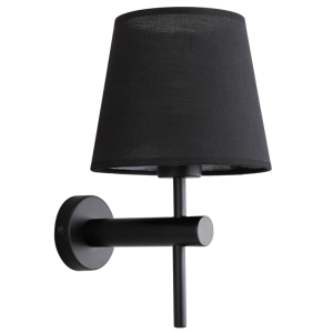 Brightstar WB275 Black Metal Wall Bracket with Fabric Shade