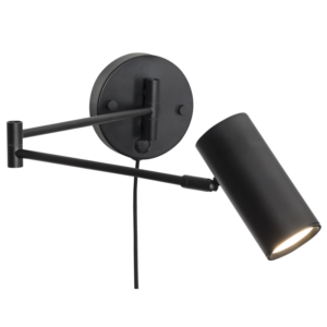 Brightstar WB371 Matt Black Metal Wall Bracket with Adjustable Arms and Swivel Head