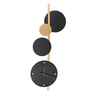Brightstar WB399 LED Black and Gold Metal and Plastic Clock Wall Bracket