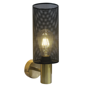 Brightstar WB415/1 Black and Gold Metal Wall Bracket