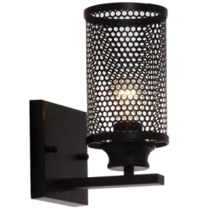 Brightstar WB487/1 Black Metal Wall Bracket (60W/11W ES)