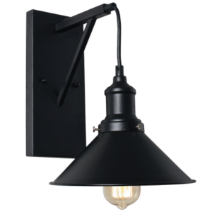 Brightstar WB529/1 Black Metal Wall Bracket - 1 x 60W ES