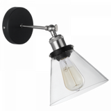 Brightstar WB922 Satin Chrome Wall Bracket with Clear Glass